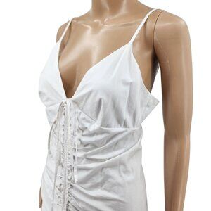 Veronica Beard Sleeveless Midi Dress White/Golden Sand Women's Size 6